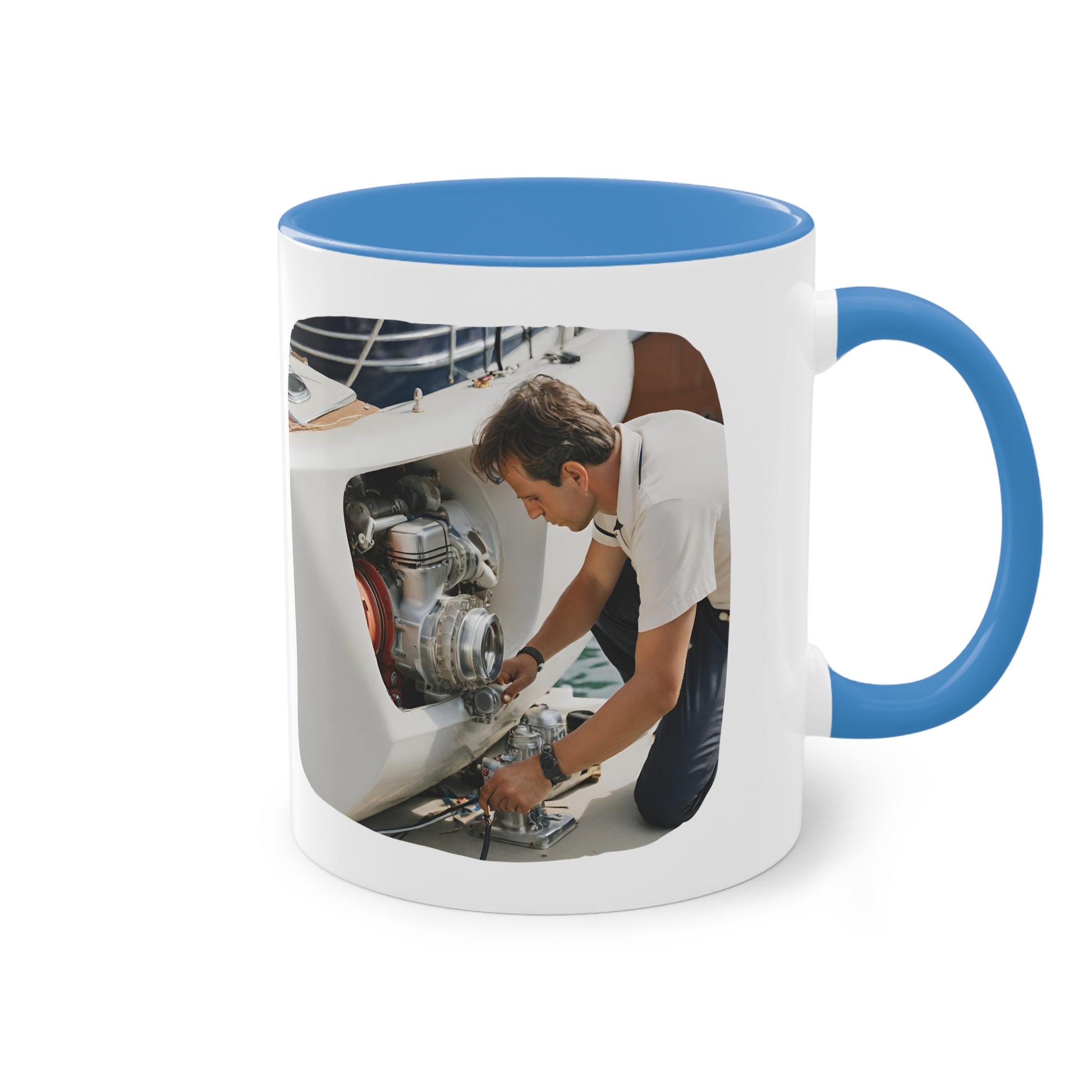 2nd EngineerTwo-Tone Coffee Mug, 11oz - Yachtishop - Living the Dream