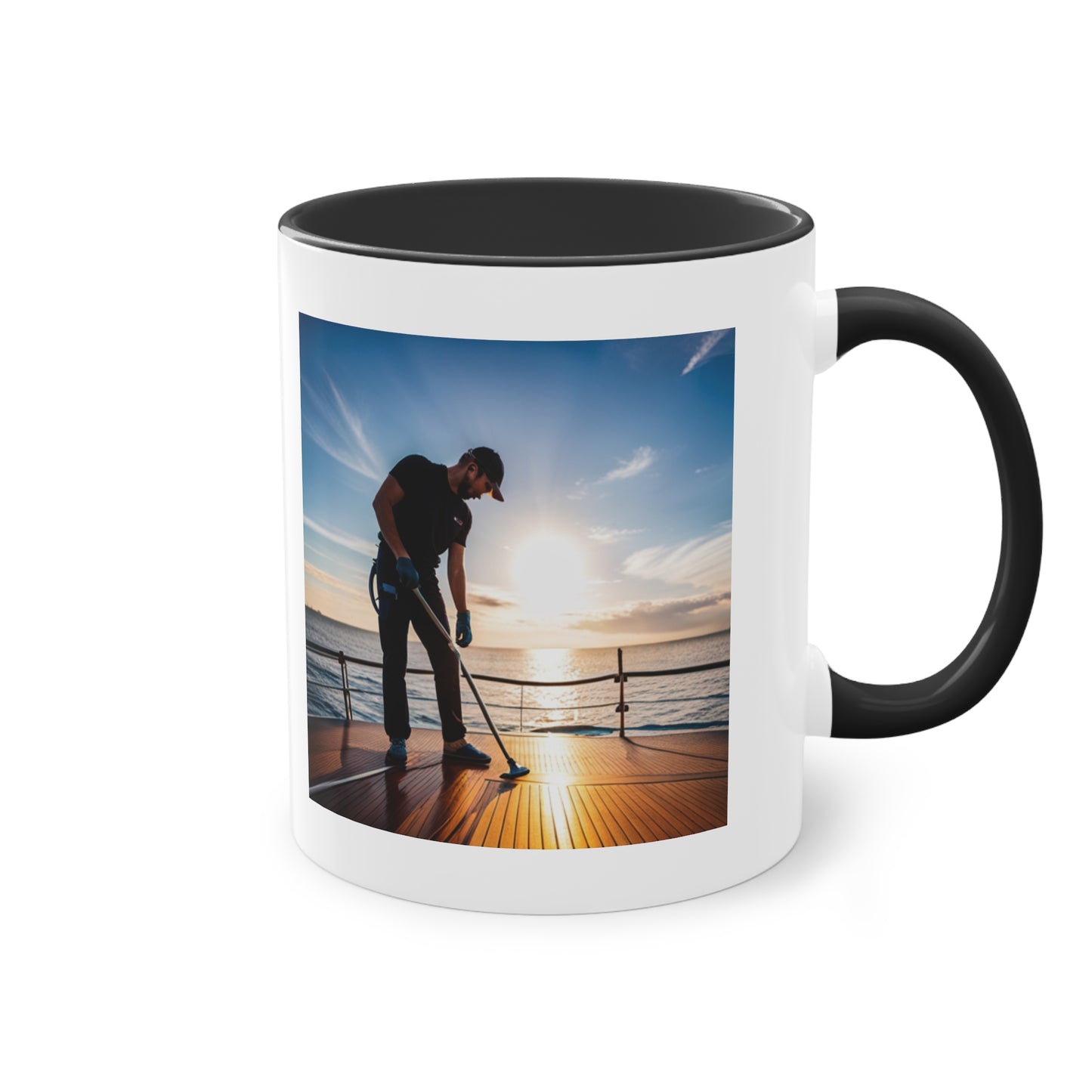 Deckhand Two-Tone Coffee Mug, 11oz - Yachtishop - Living the Dream