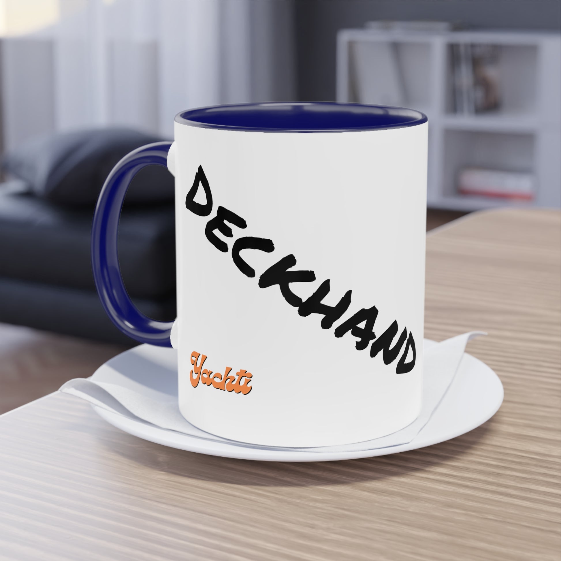 Deckhand Two-Tone Coffee Mug, 11oz - Yachtishop - Living the Dream