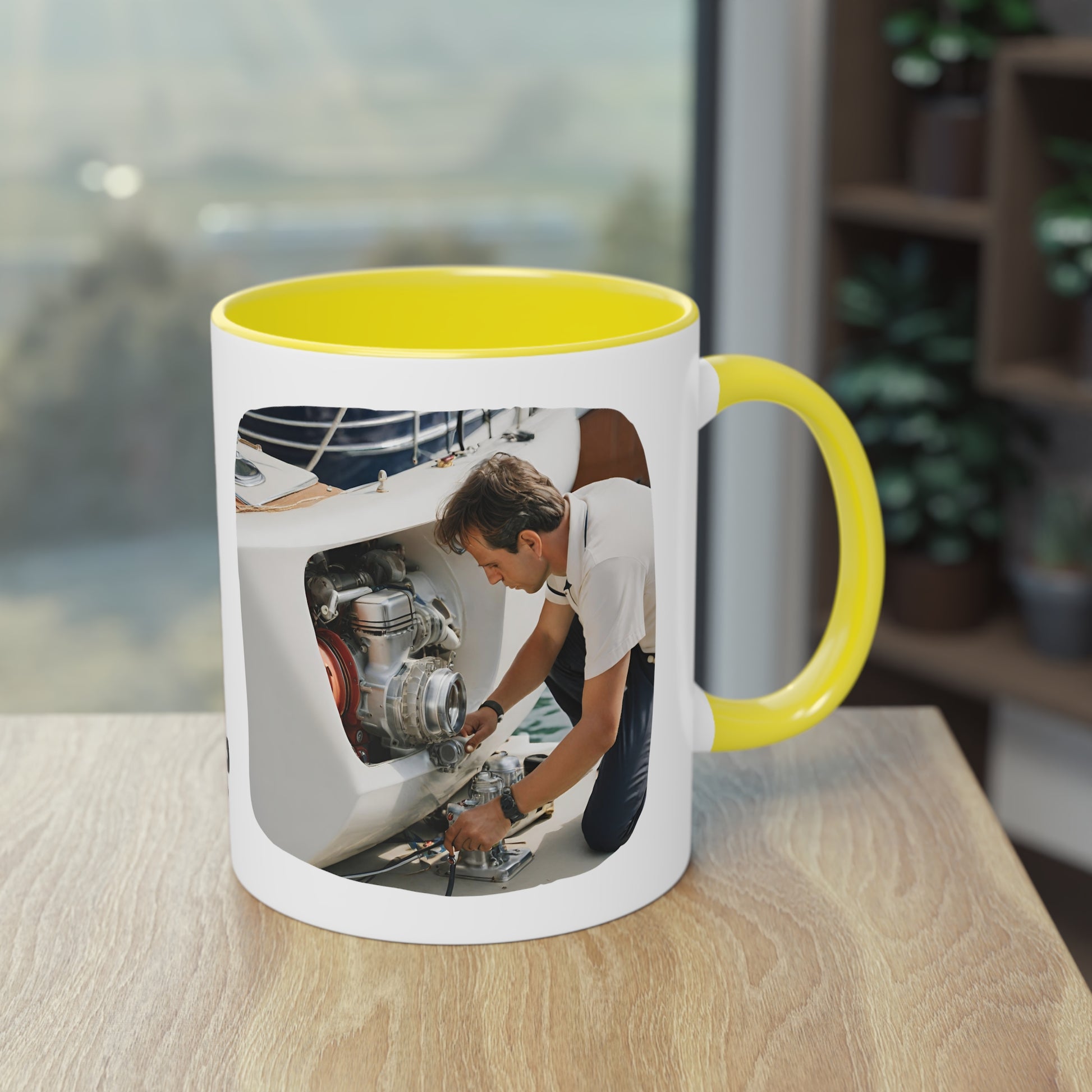 2nd EngineerTwo-Tone Coffee Mug, 11oz - Yachtishop - Living the Dream