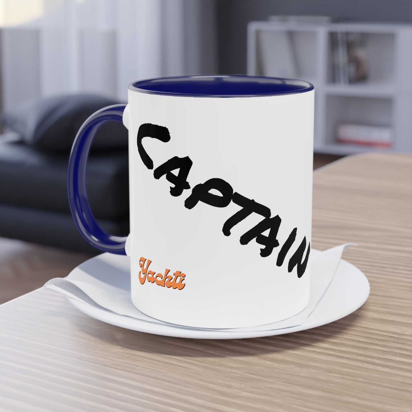 Captain Two-Tone Coffee Mug, 11oz - Yachtishop - Living the Dream