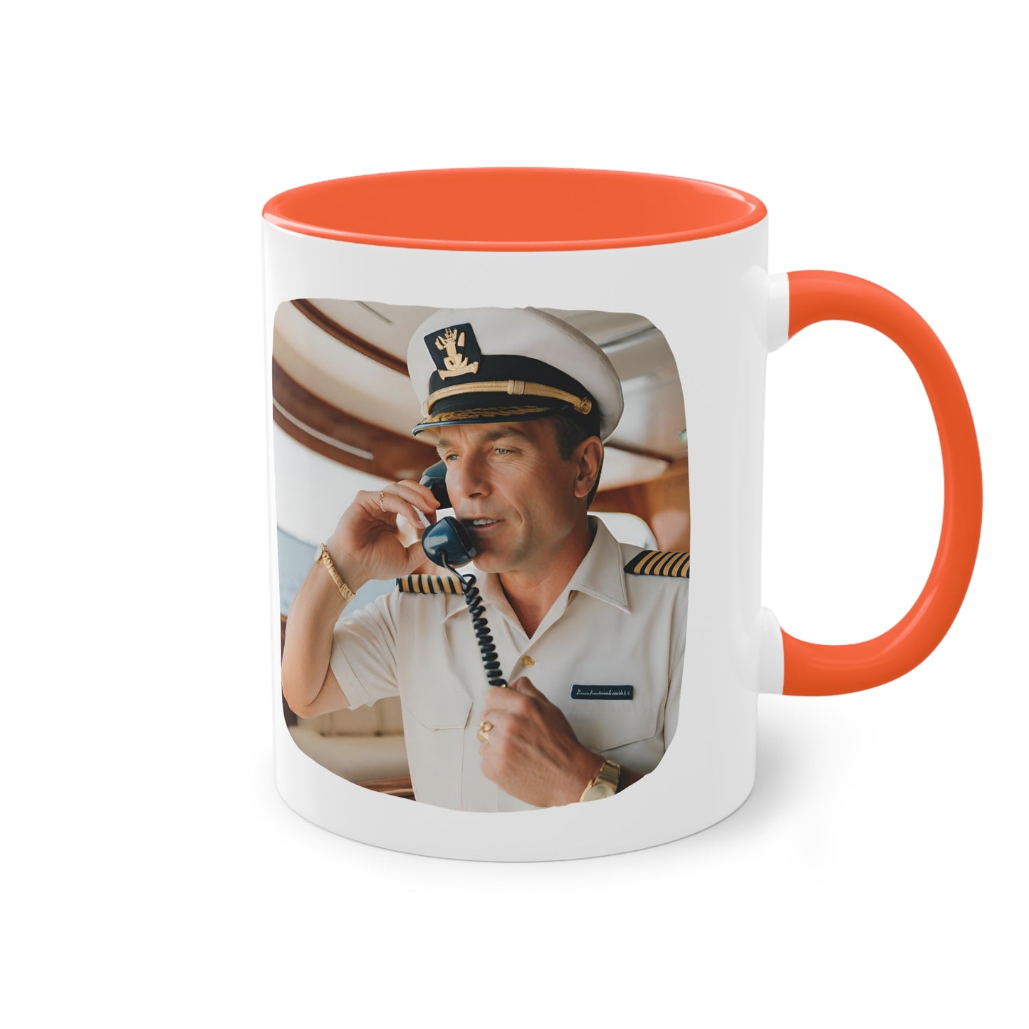 Captain Two-Tone Coffee Mug, 11oz - Yachtishop - Living the Dream