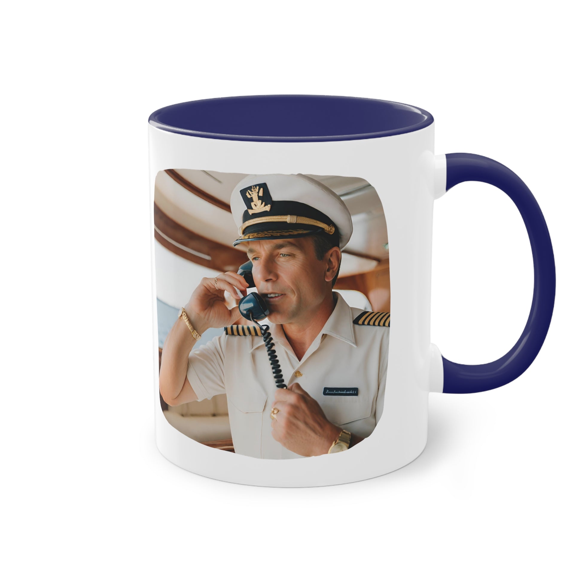 Captain Two-Tone Coffee Mug, 11oz - Yachtishop - Living the Dream