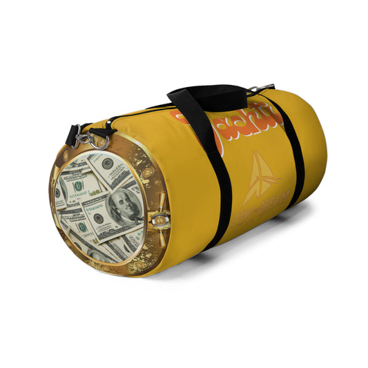 Yachti Show Me the Money Gold Duffel Bag
