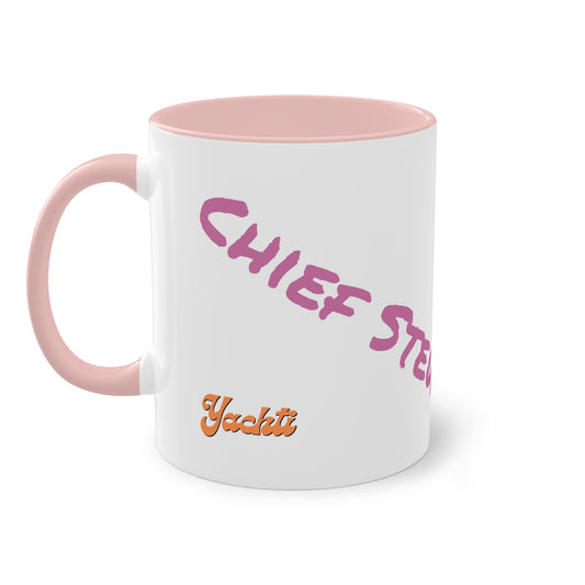 Chief StewTwo-Tone Coffee Mug, 11oz - Yachtishop - Living the Dream