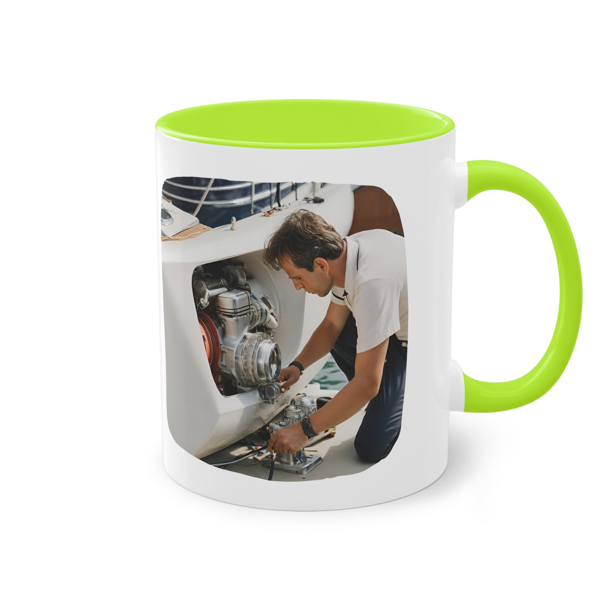 2nd EngineerTwo-Tone Coffee Mug, 11oz - Yachtishop - Living the Dream