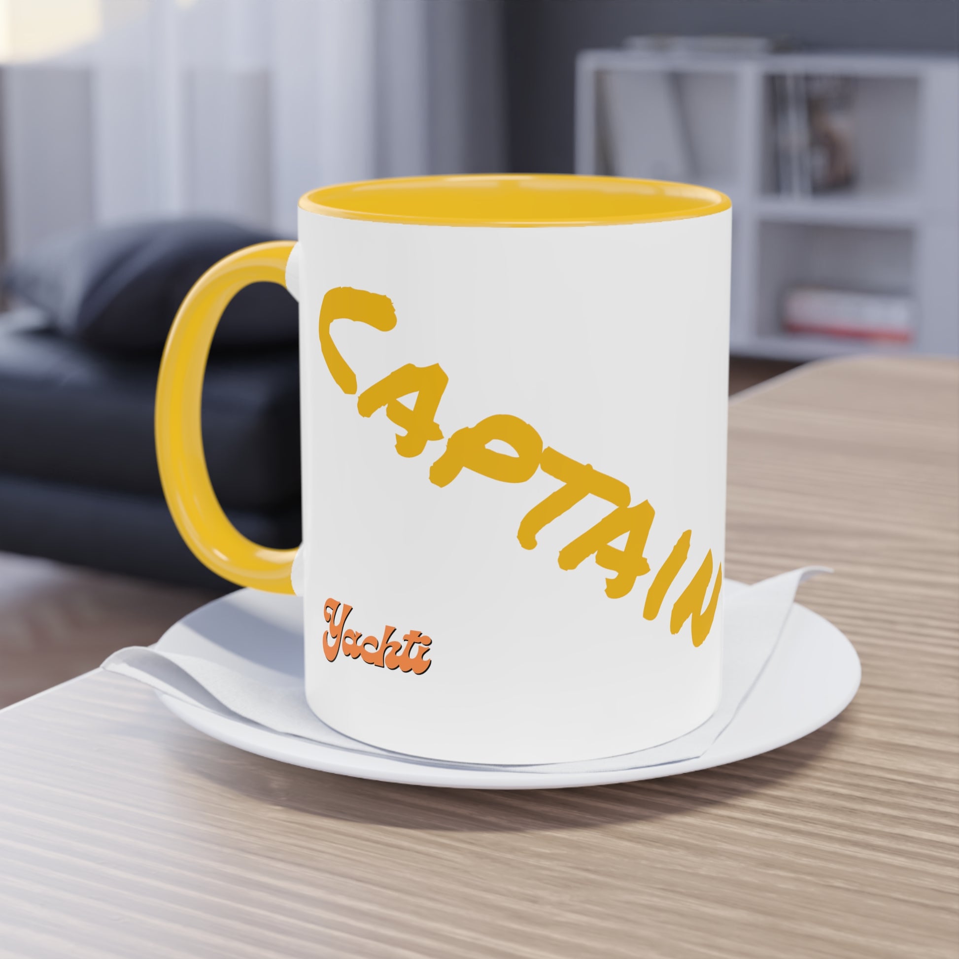 Captain Two-Tone Coffee Mug, 11oz - Yachtishop - Living the Dream