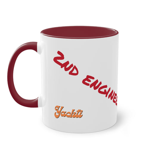 2nd EngineerTwo-Tone Coffee Mug, 11oz - Yachtishop - Living the Dream