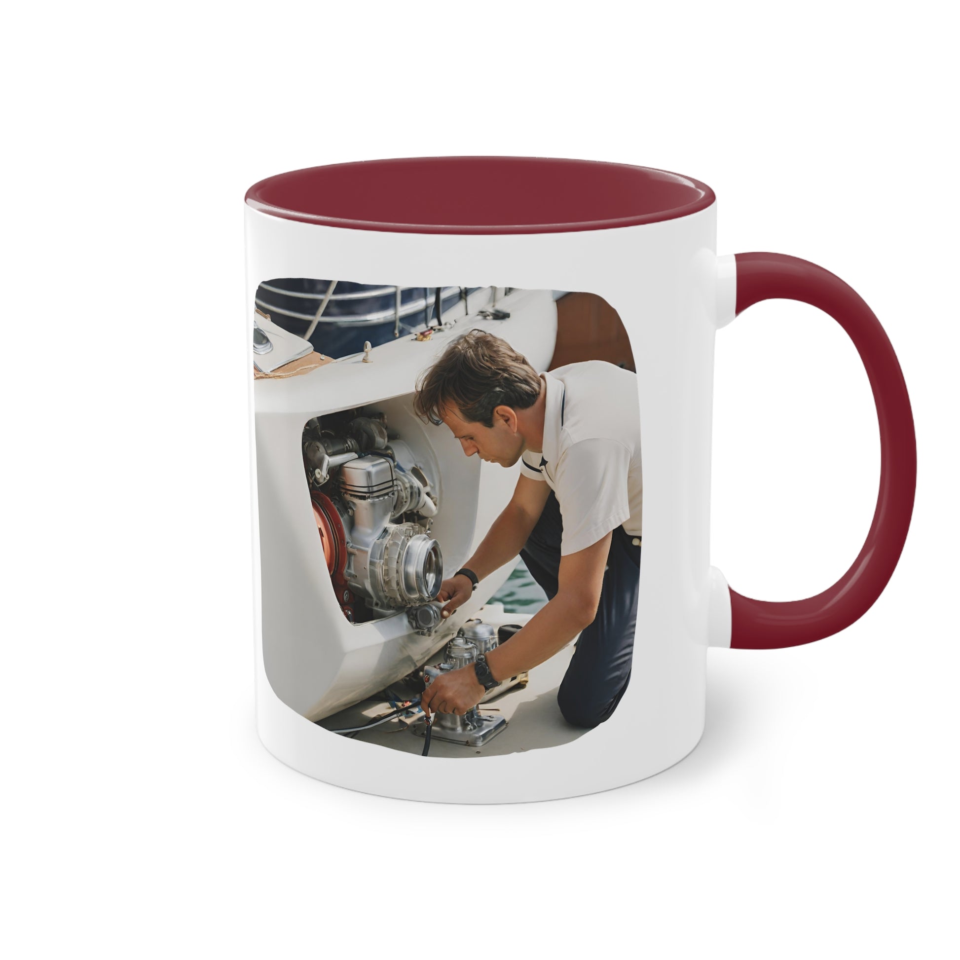 2nd EngineerTwo-Tone Coffee Mug, 11oz - Yachtishop - Living the Dream