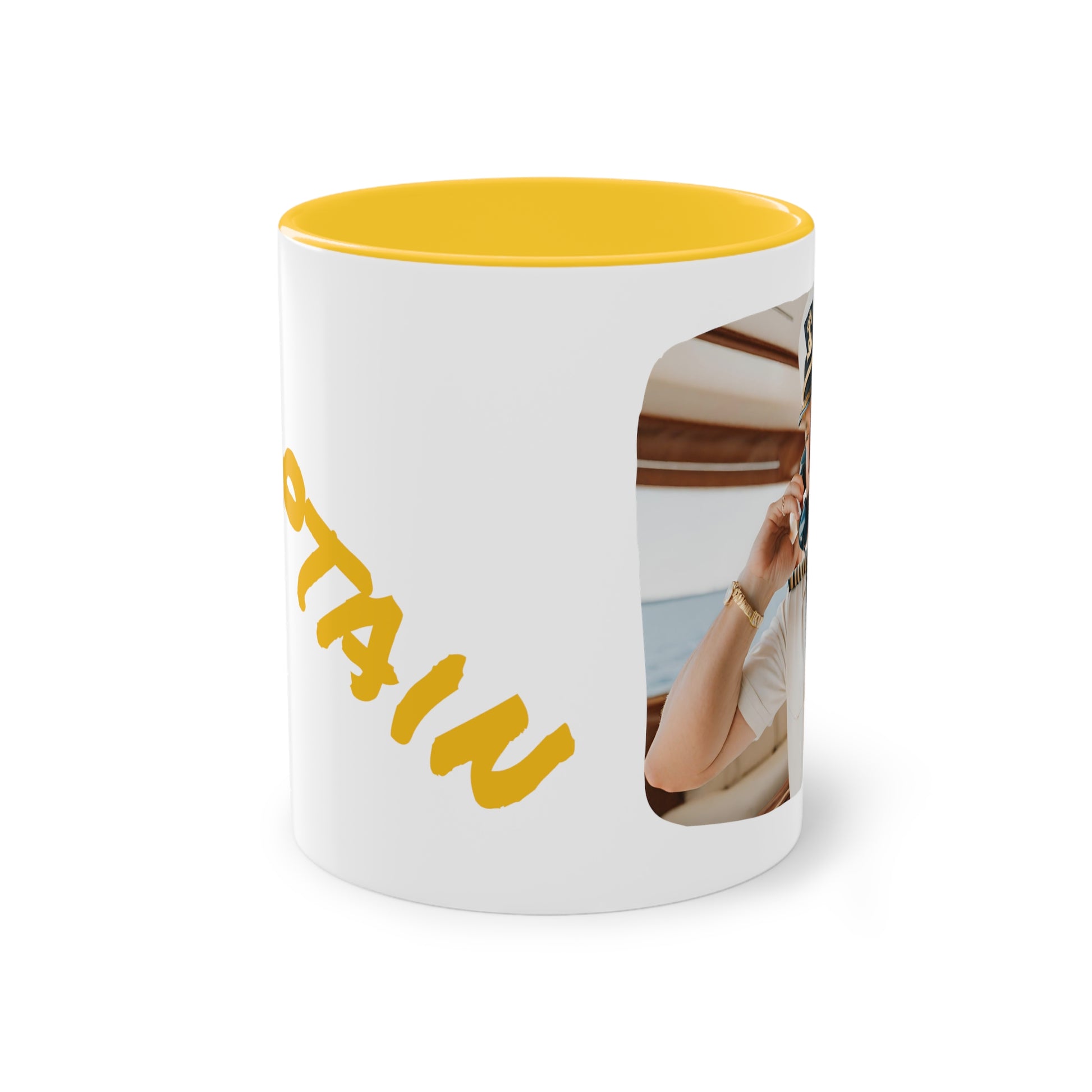 Captain Two-Tone Coffee Mug, 11oz - Yachtishop - Living the Dream