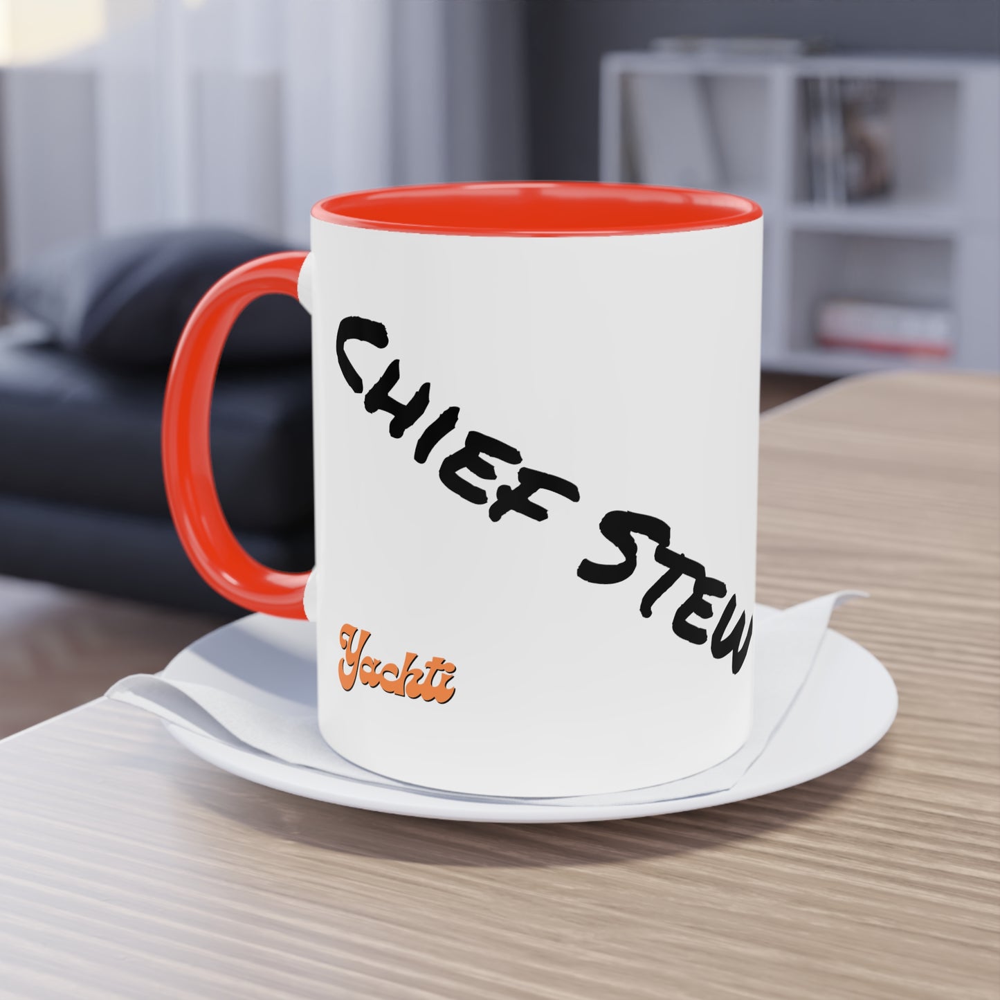 Chief StewTwo-Tone Coffee Mug, 11oz - Yachtishop - Living the Dream