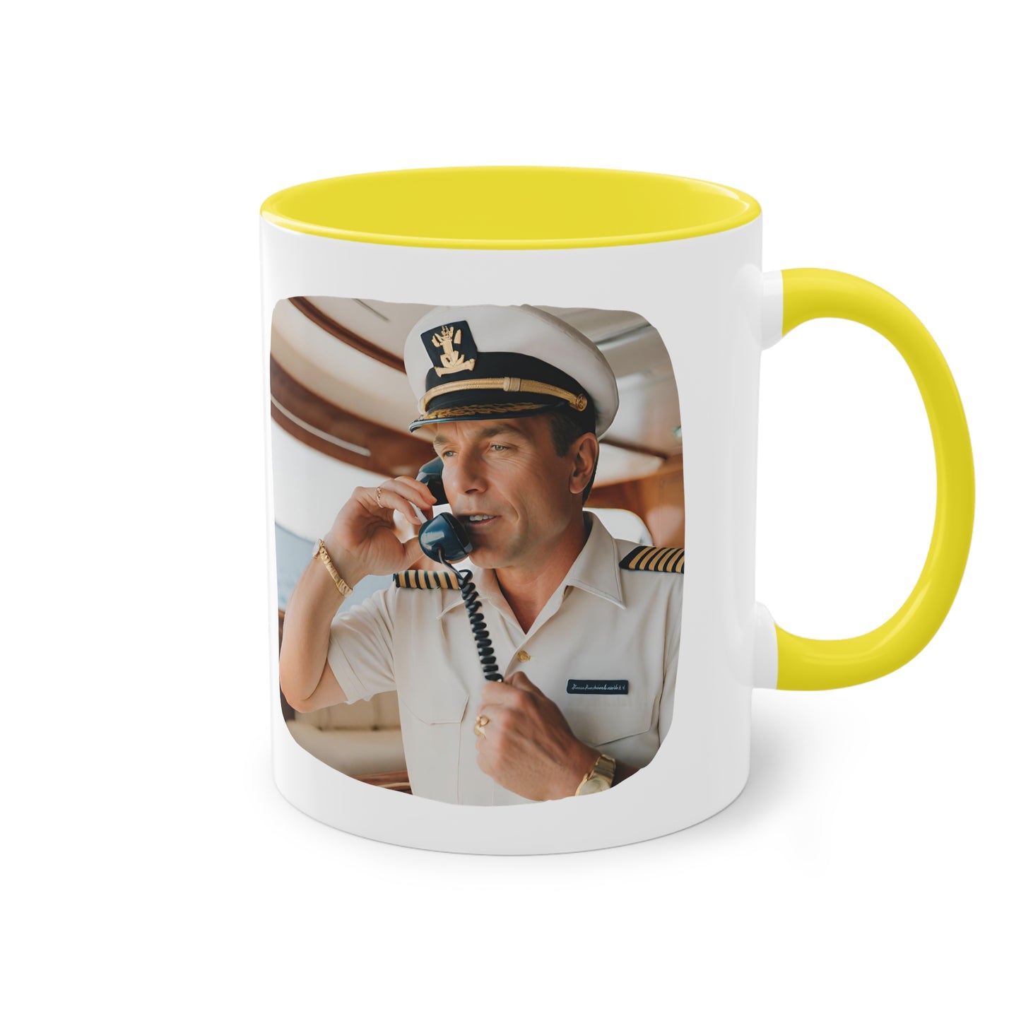 Captain Two-Tone Coffee Mug, 11oz - Yachtishop - Living the Dream