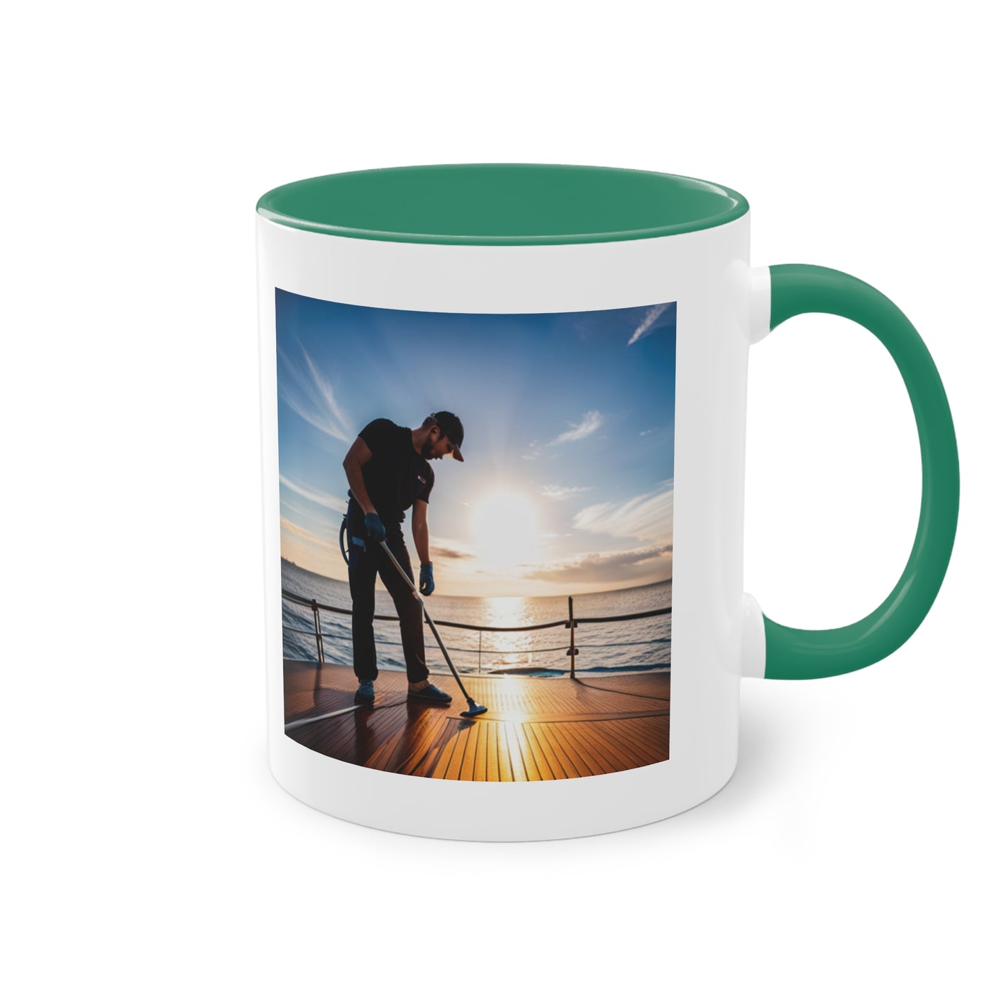 Deckhand Two-Tone Coffee Mug, 11oz - Yachtishop - Living the Dream