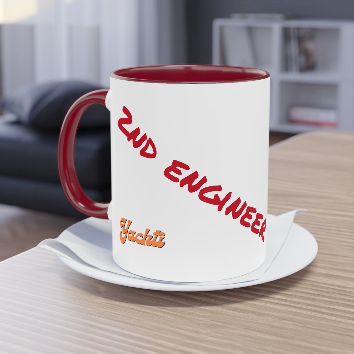 2nd EngineerTwo-Tone Coffee Mug, 11oz - Yachtishop - Living the Dream