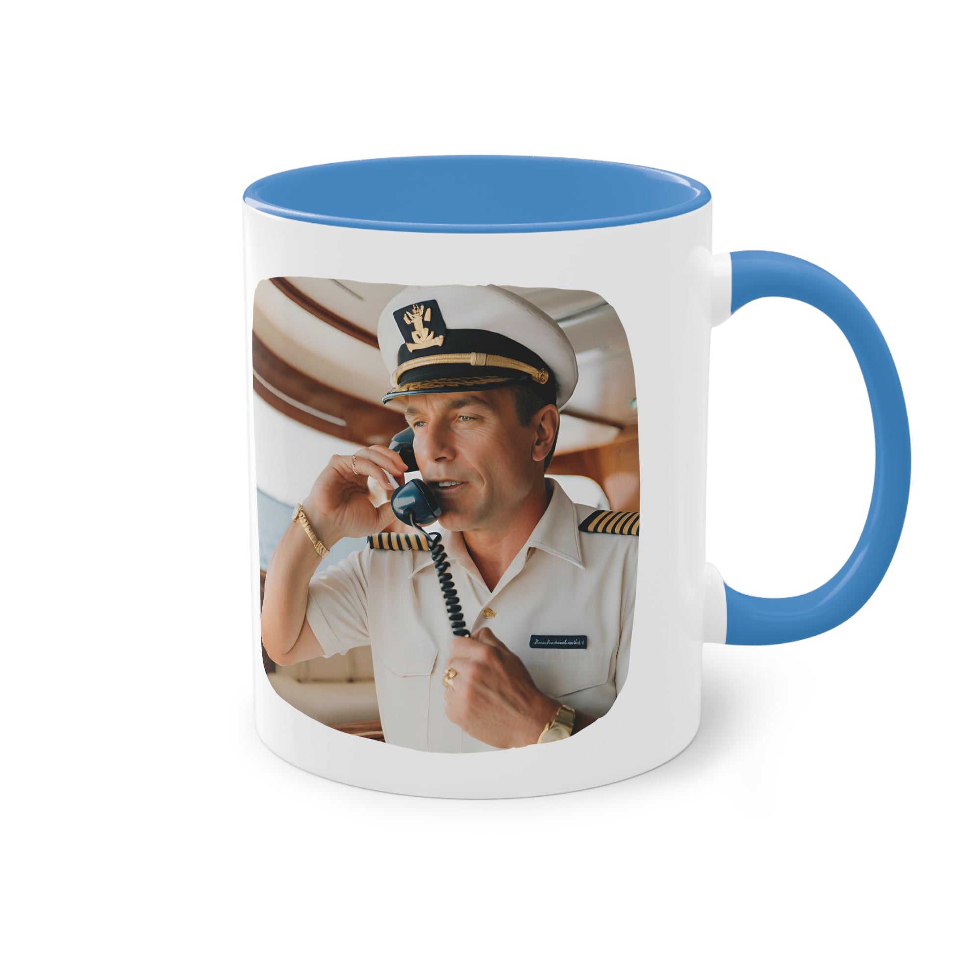 Captain Two-Tone Coffee Mug, 11oz - Yachtishop - Living the Dream