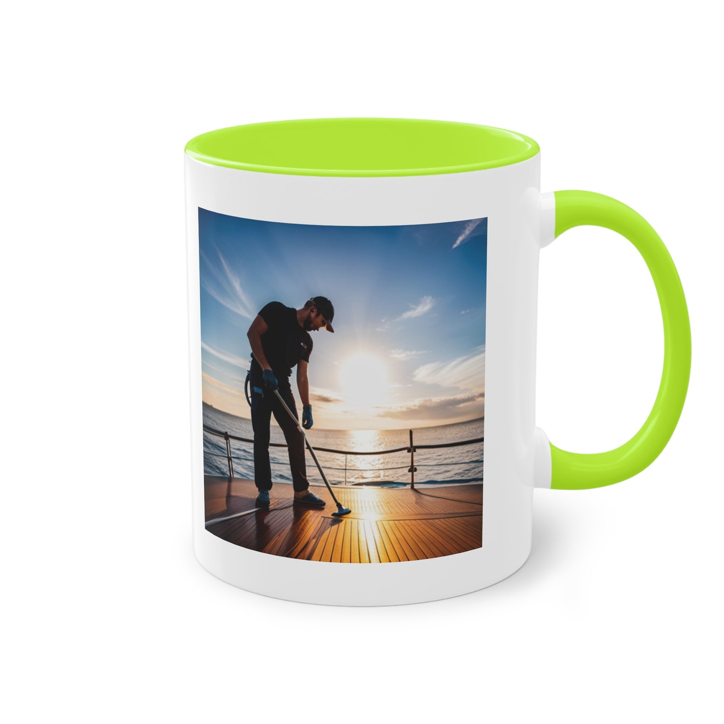 Deckhand Two-Tone Coffee Mug, 11oz - Yachtishop - Living the Dream