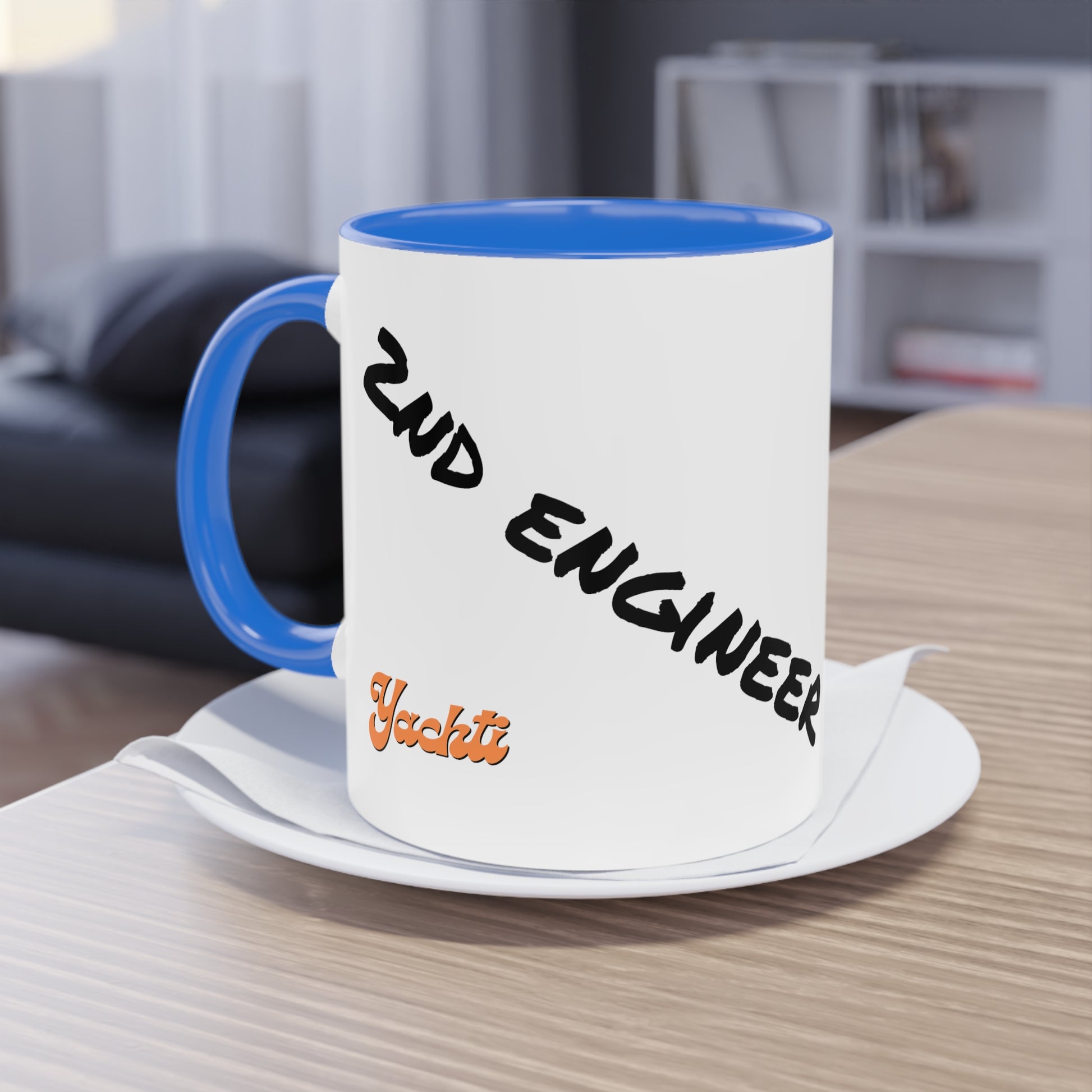 2nd EngineerTwo-Tone Coffee Mug, 11oz - Yachtishop - Living the Dream