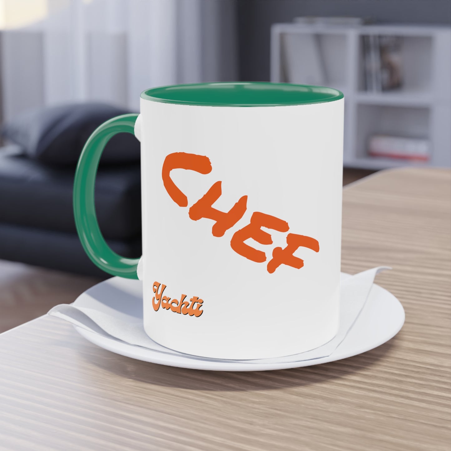 Chef Two-Tone Coffee Mug, 11oz - Yachtishop - Living the Dream