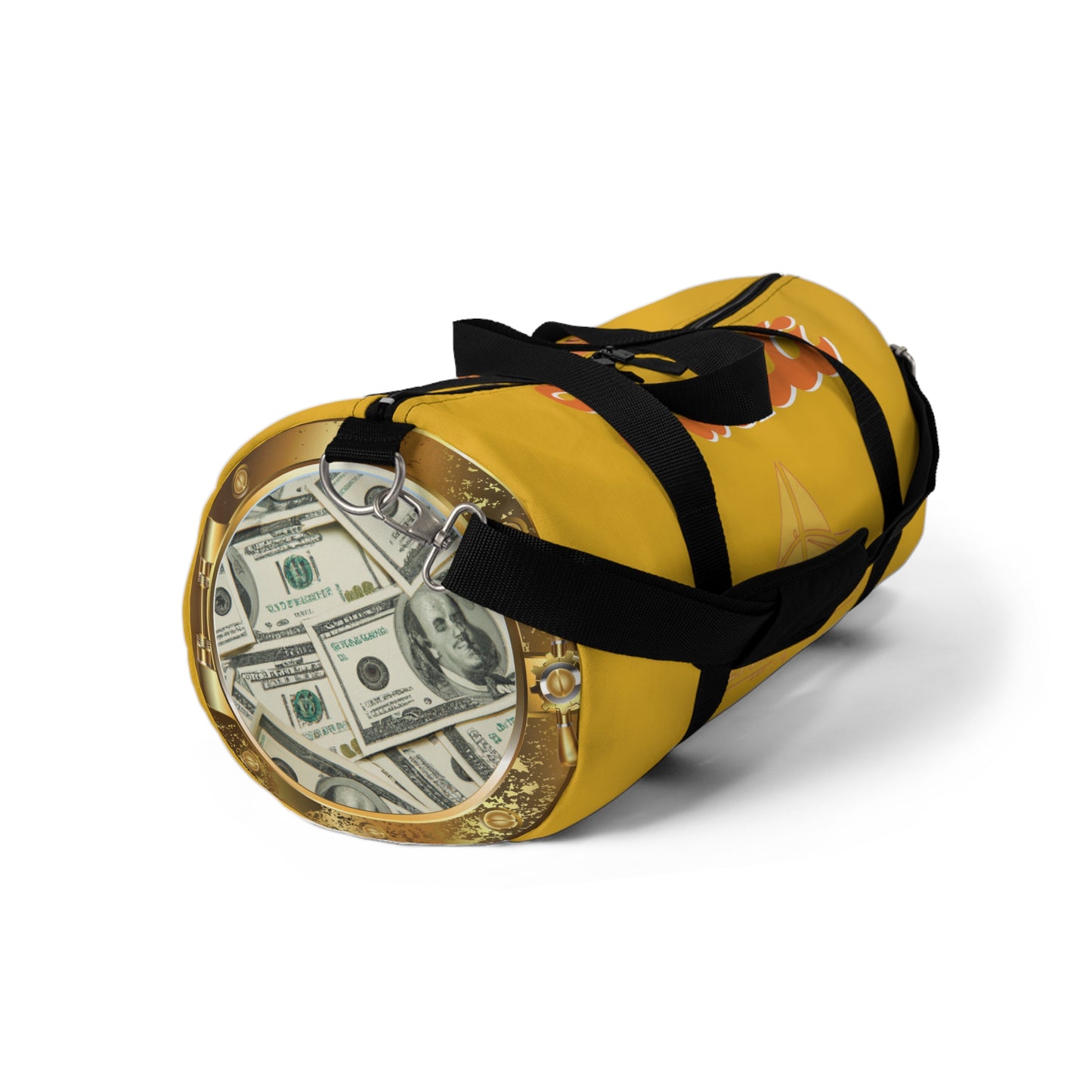 Yachti Show Me the Money Gold Duffel Bag