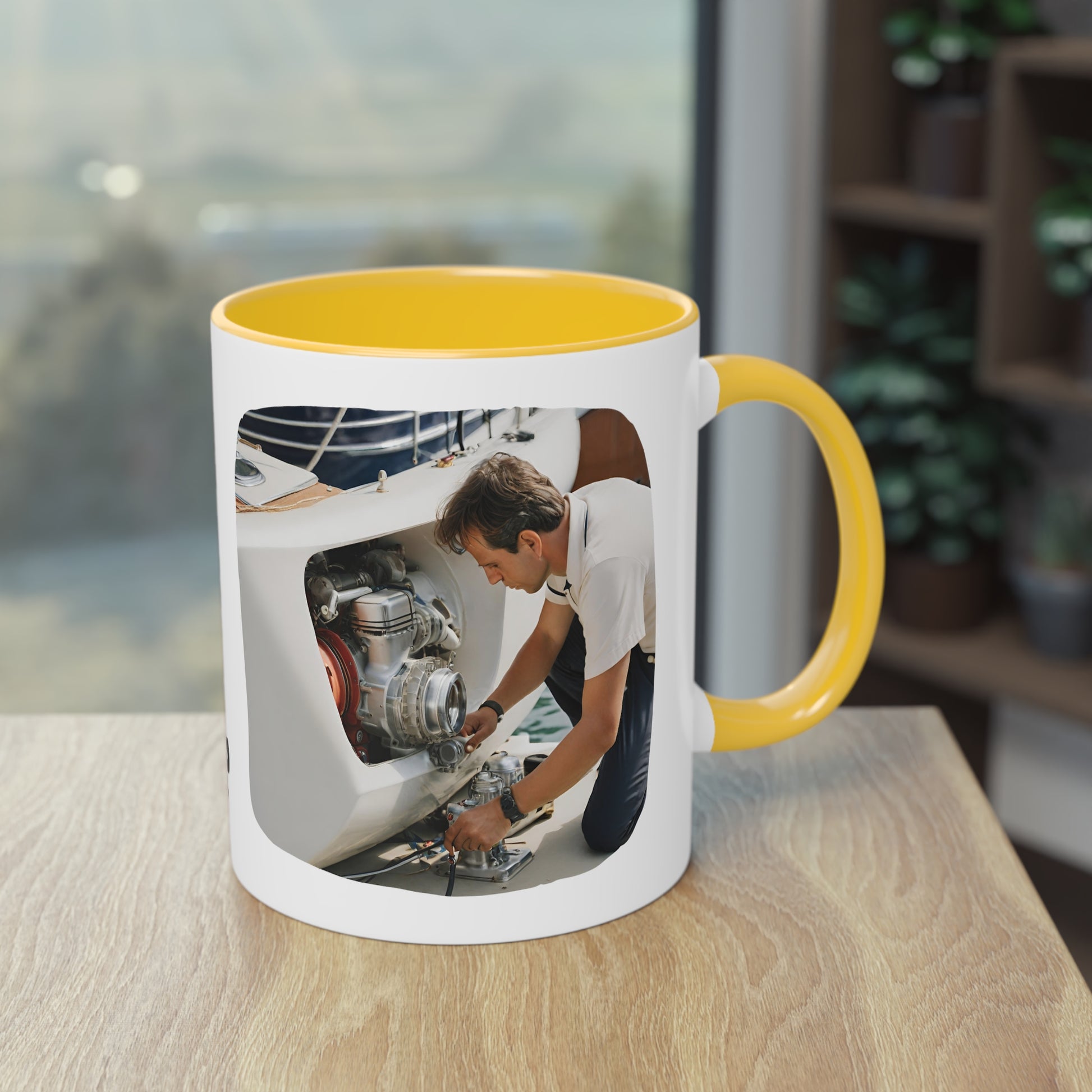 2nd EngineerTwo-Tone Coffee Mug, 11oz - Yachtishop - Living the Dream