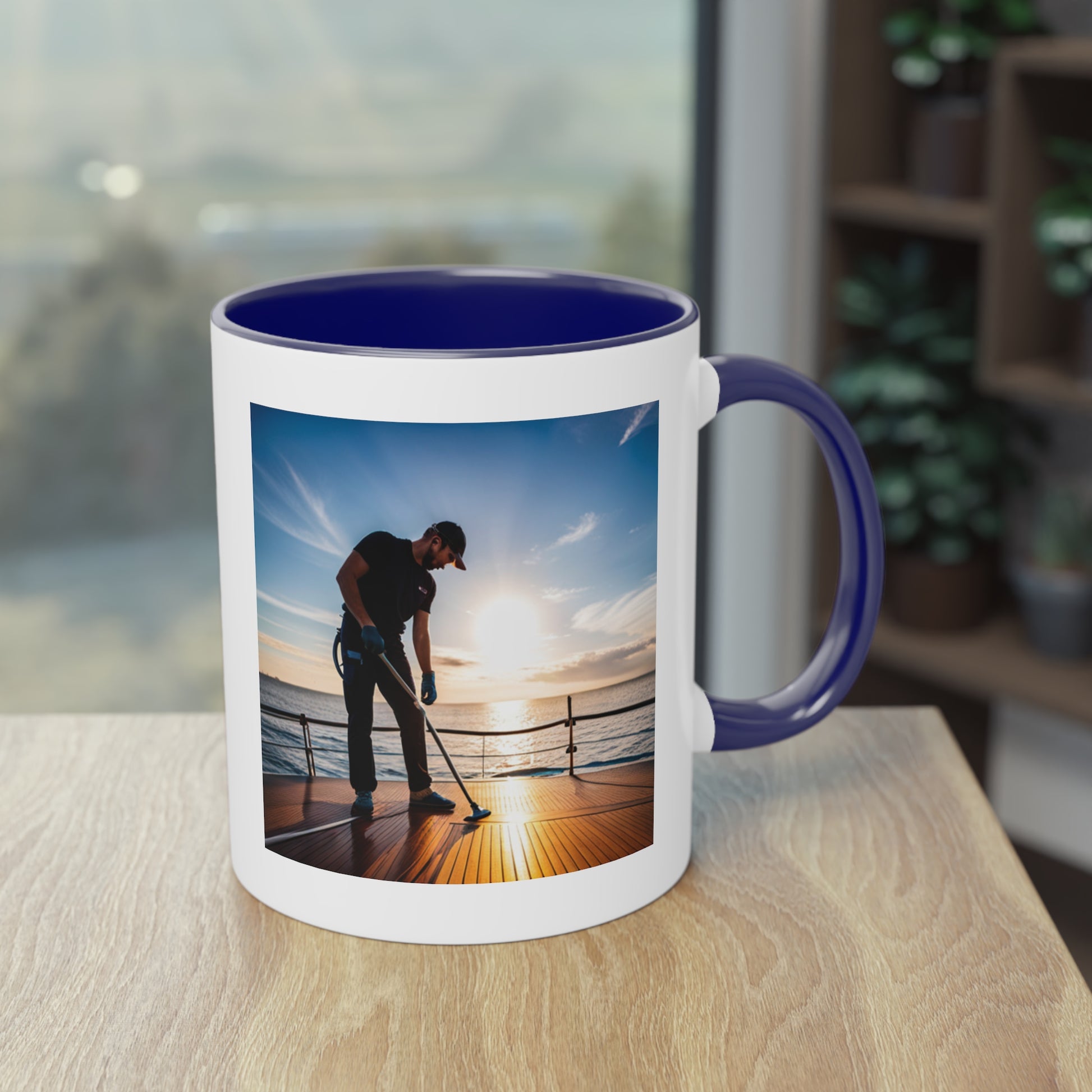 Deckhand Two-Tone Coffee Mug, 11oz - Yachtishop - Living the Dream