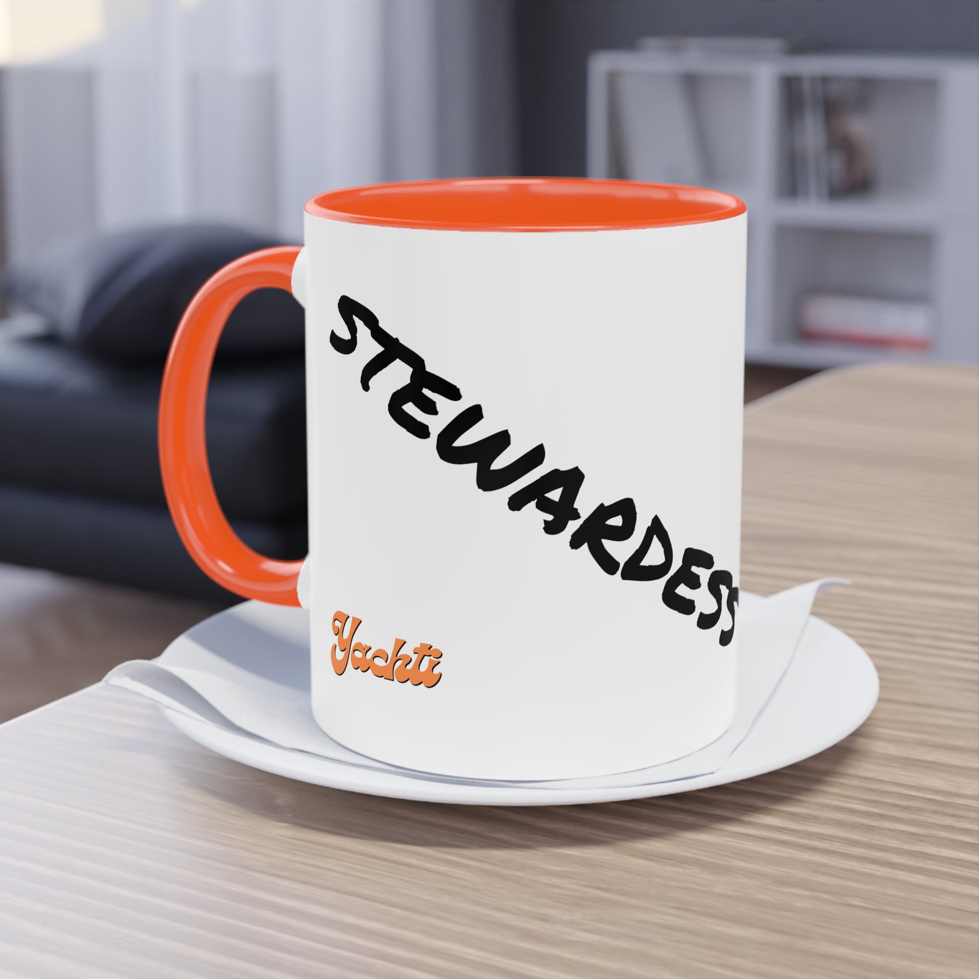 Stewardess Two-Tone Coffee Mug, 11oz - Yachtishop - Living the Dream