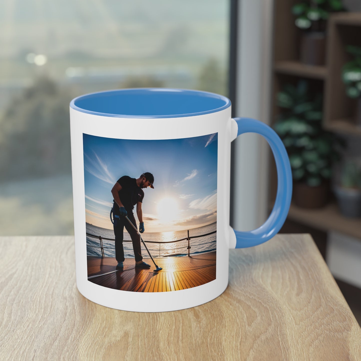 Deckhand Two-Tone Coffee Mug, 11oz - Yachtishop - Living the Dream