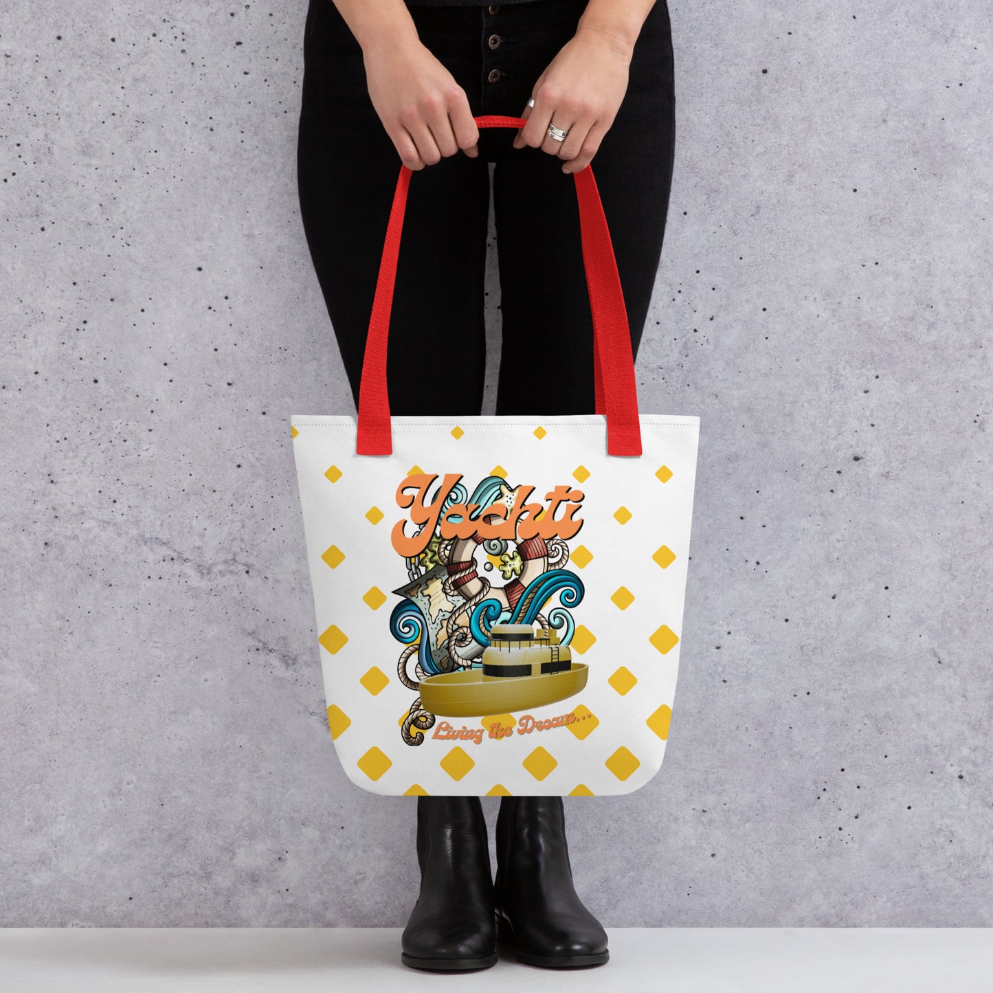 Tote bag Yellow - Yachtishop - Living the Dream