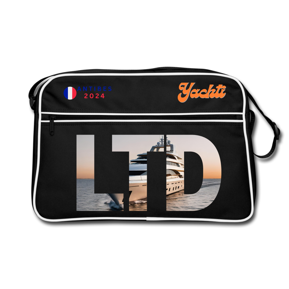 Antibes Yachti Retro Bag - black/white