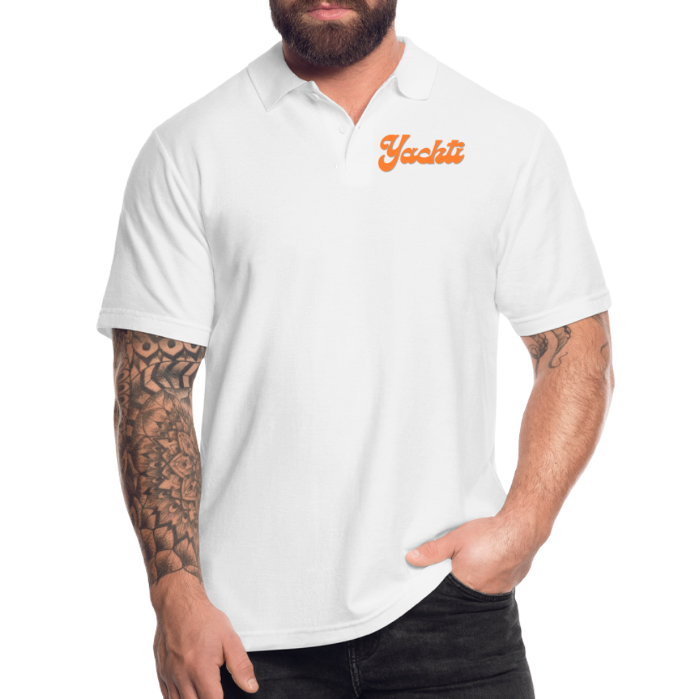 Yachti Value Customisable Men's Polo Shirt - white