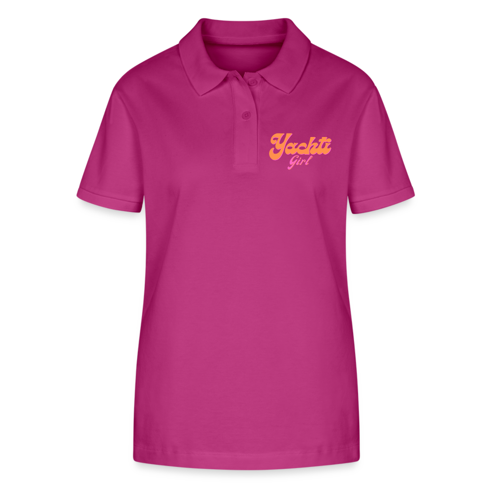 Yachti Premium Customisable Womens Polo Short Stanley/Stella Organic - orchid Flower