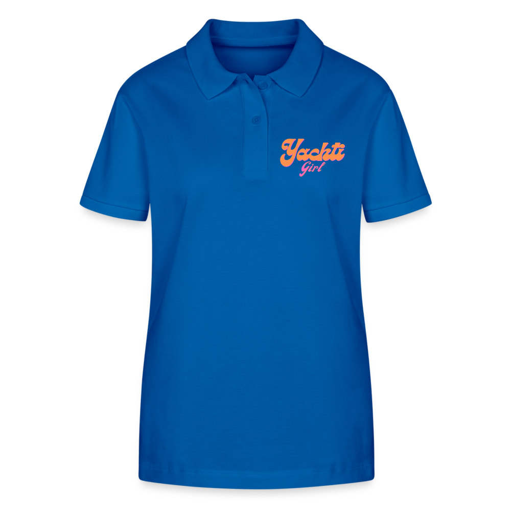 Yachti Premium Customisable Womens Polo Short Stanley/Stella Organic - royal blue