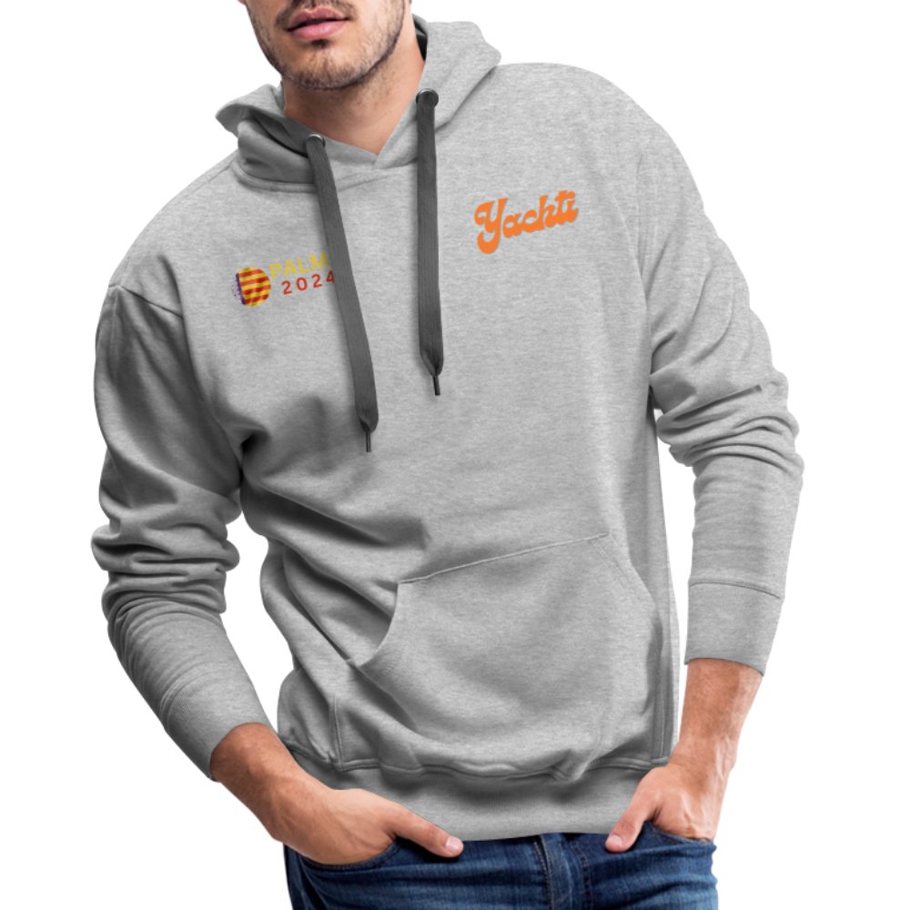 Yachti Palma Men’s Graffiti Hoodie - heather grey