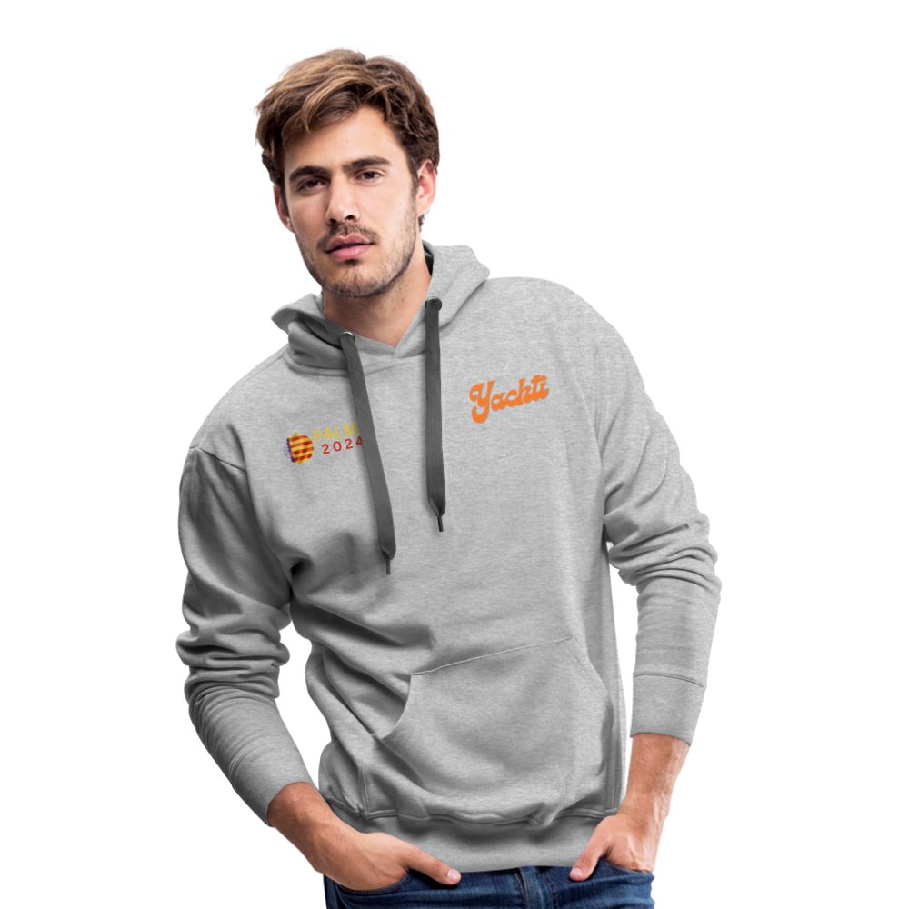 Yachti Palma Men’s Graffiti Hoodie - heather grey