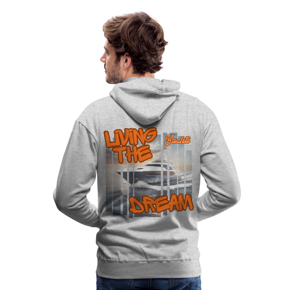 Yachti Palma Men’s Graffiti Hoodie - heather grey