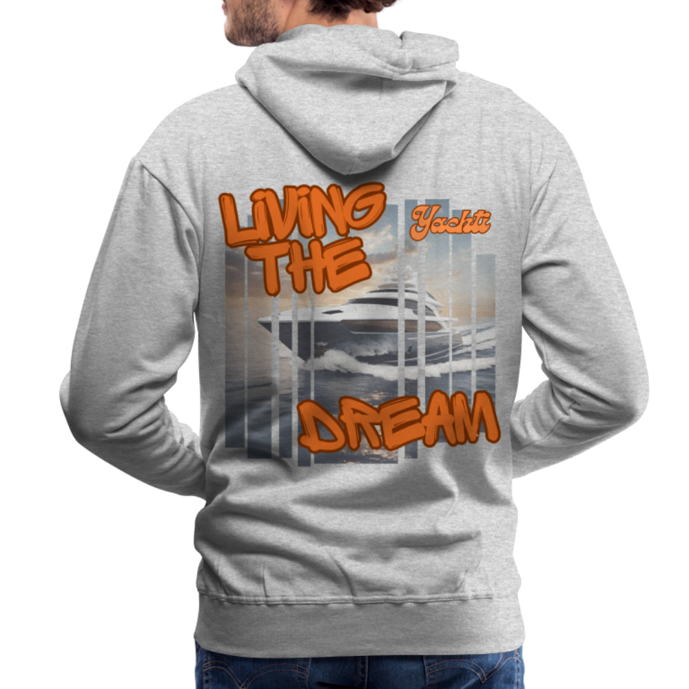 Yachti Palma Men’s Graffiti Hoodie - heather grey