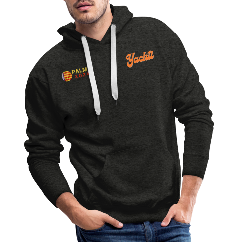 Yachti Palma Men’s Graffiti Hoodie - charcoal grey