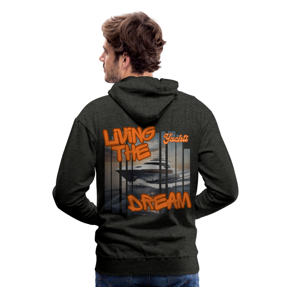 Yachti Palma Men’s Graffiti Hoodie - charcoal grey