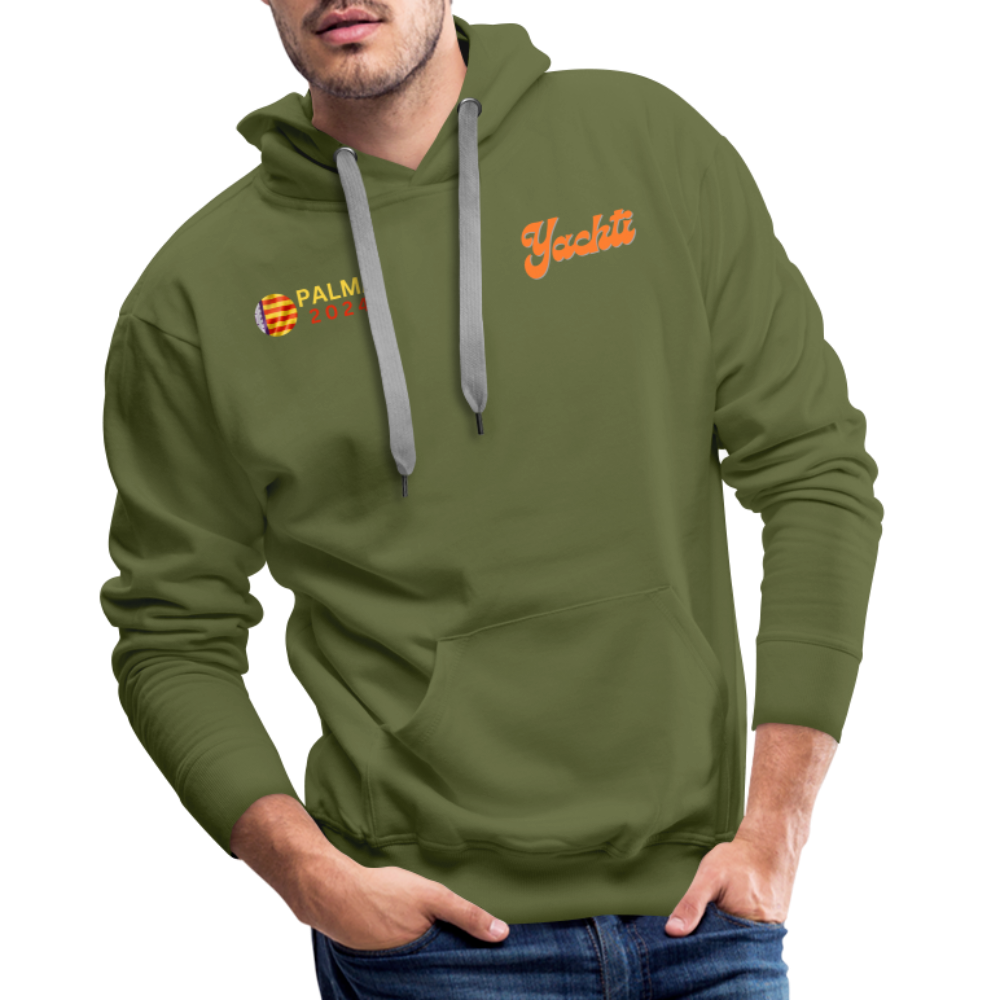 Yachti Palma Men’s Graffiti Hoodie - olive green