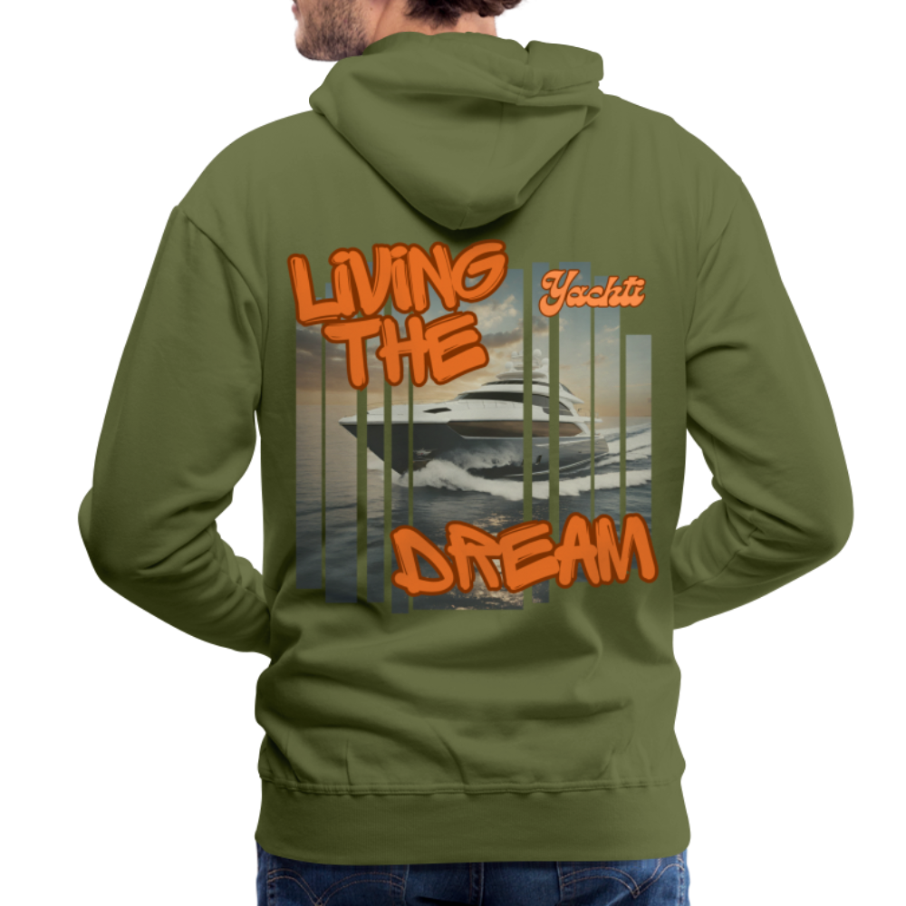 Yachti Palma Men’s Graffiti Hoodie - olive green