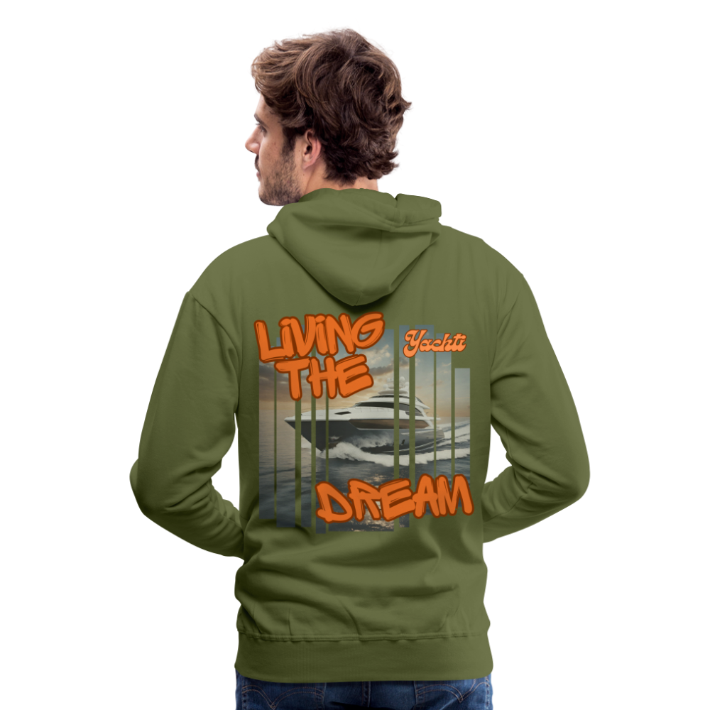 Yachti Palma Men’s Graffiti Hoodie - olive green