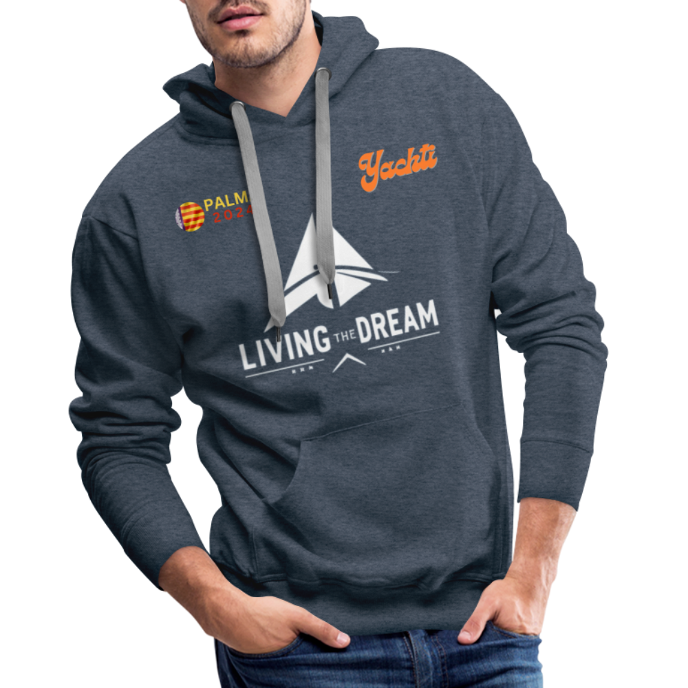 Yachti Palma LTD  Men’s Premium Hoodie - heather denim