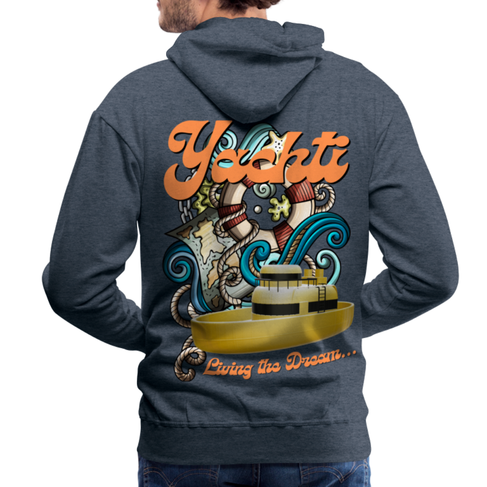 Yachti Palma LTD  Men’s Premium Hoodie - heather denim