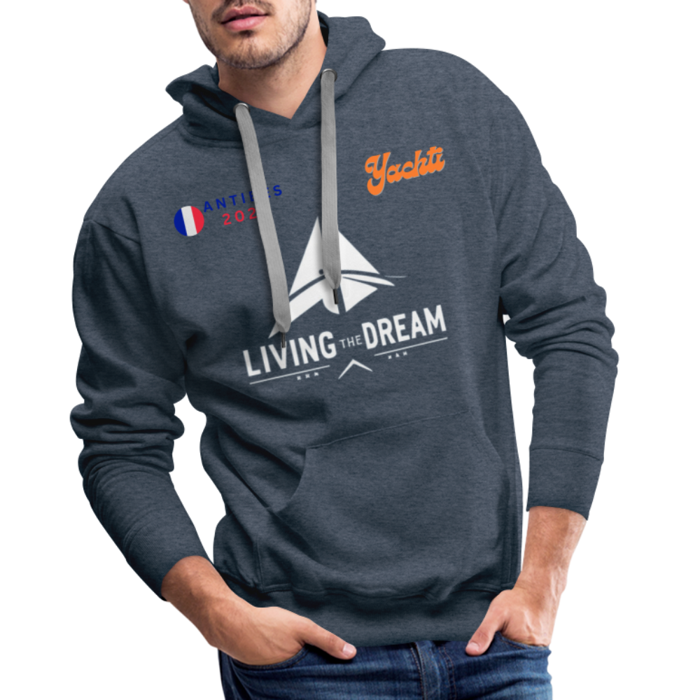 Yachti Antibes LTD  Men’s Premium Hoodie - heather denim