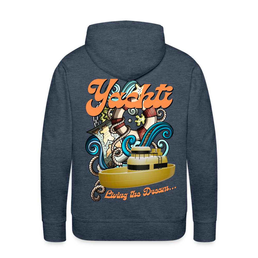 Yachti Antigua LTD  Men’s Premium Hoodie - heather denim