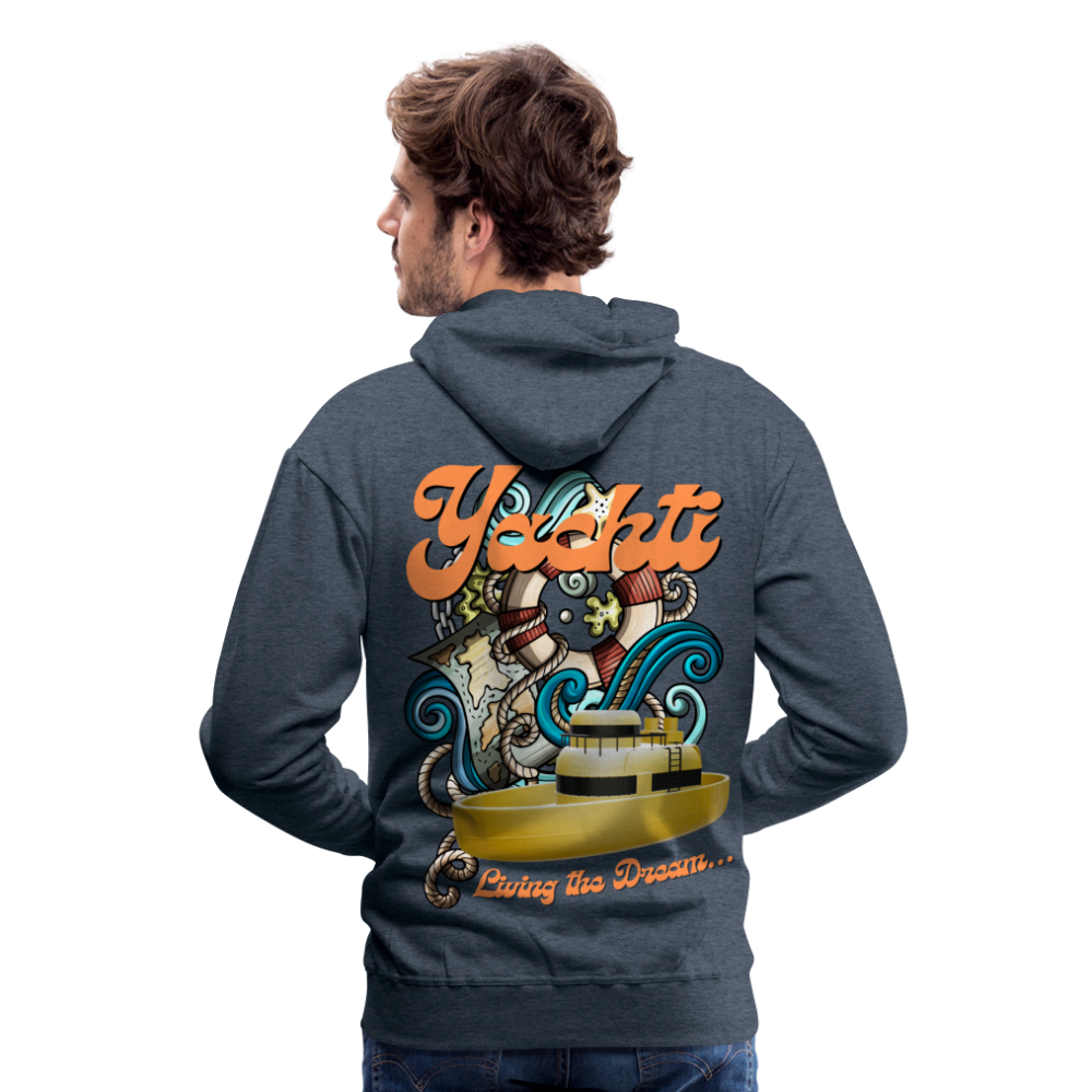 Yachti Antigua LTD  Men’s Premium Hoodie - heather denim