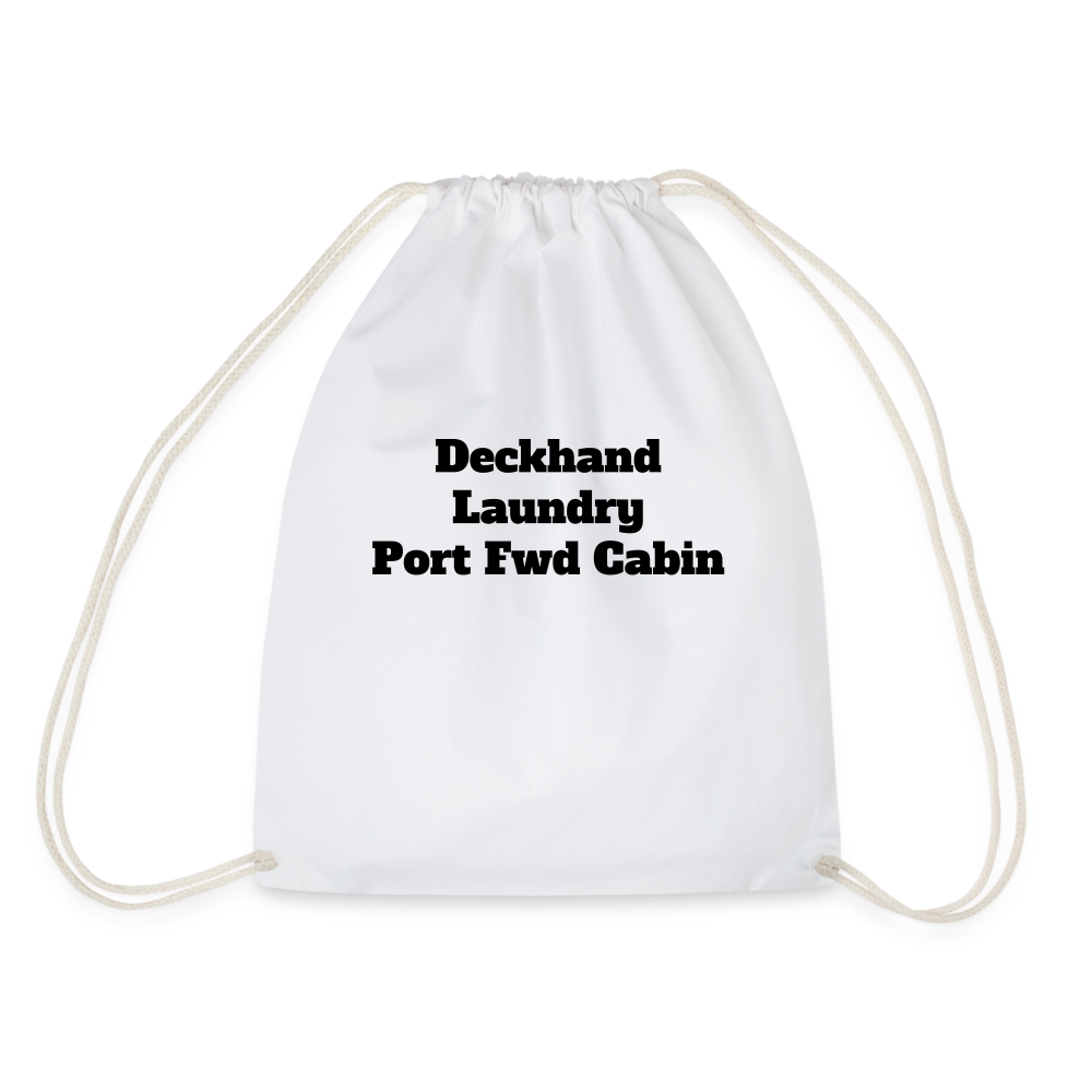 Yachti Crew  Customisable Laundry Bag - white