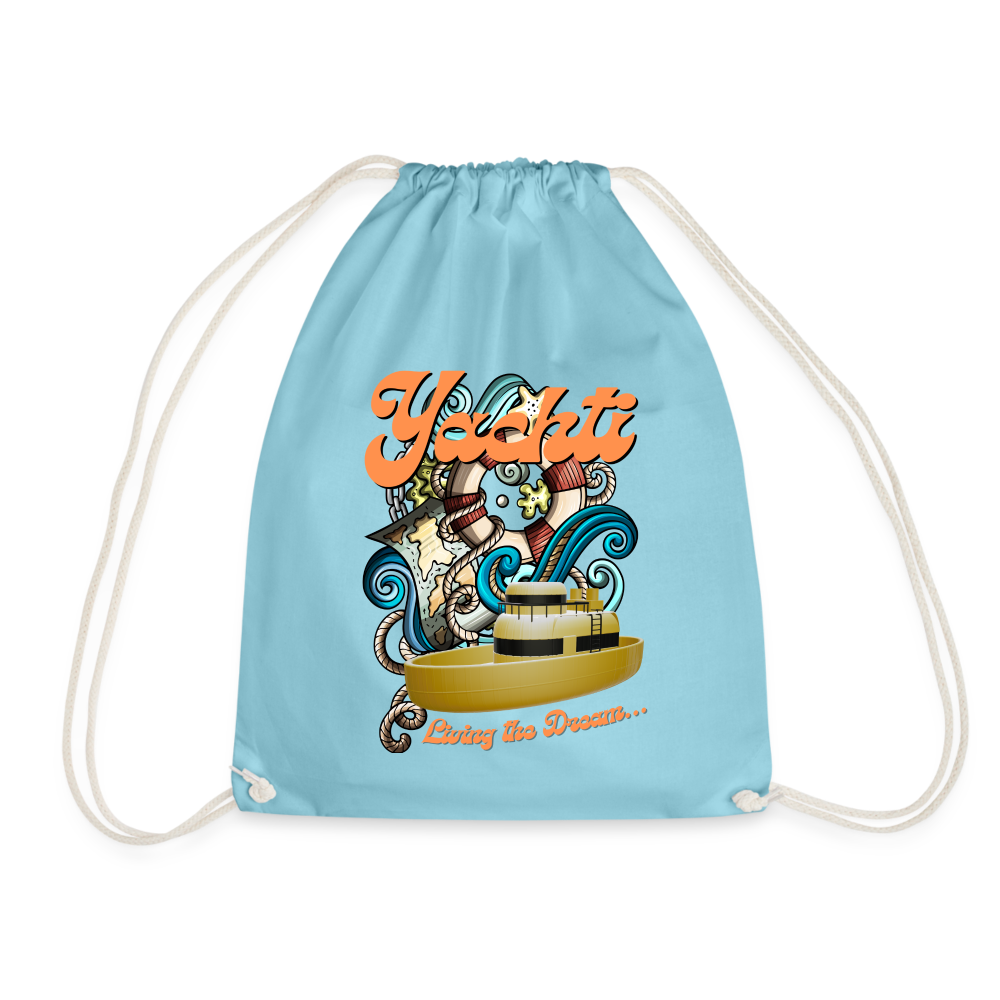 Yachti Crew  Customisable Laundry Bag - aqua