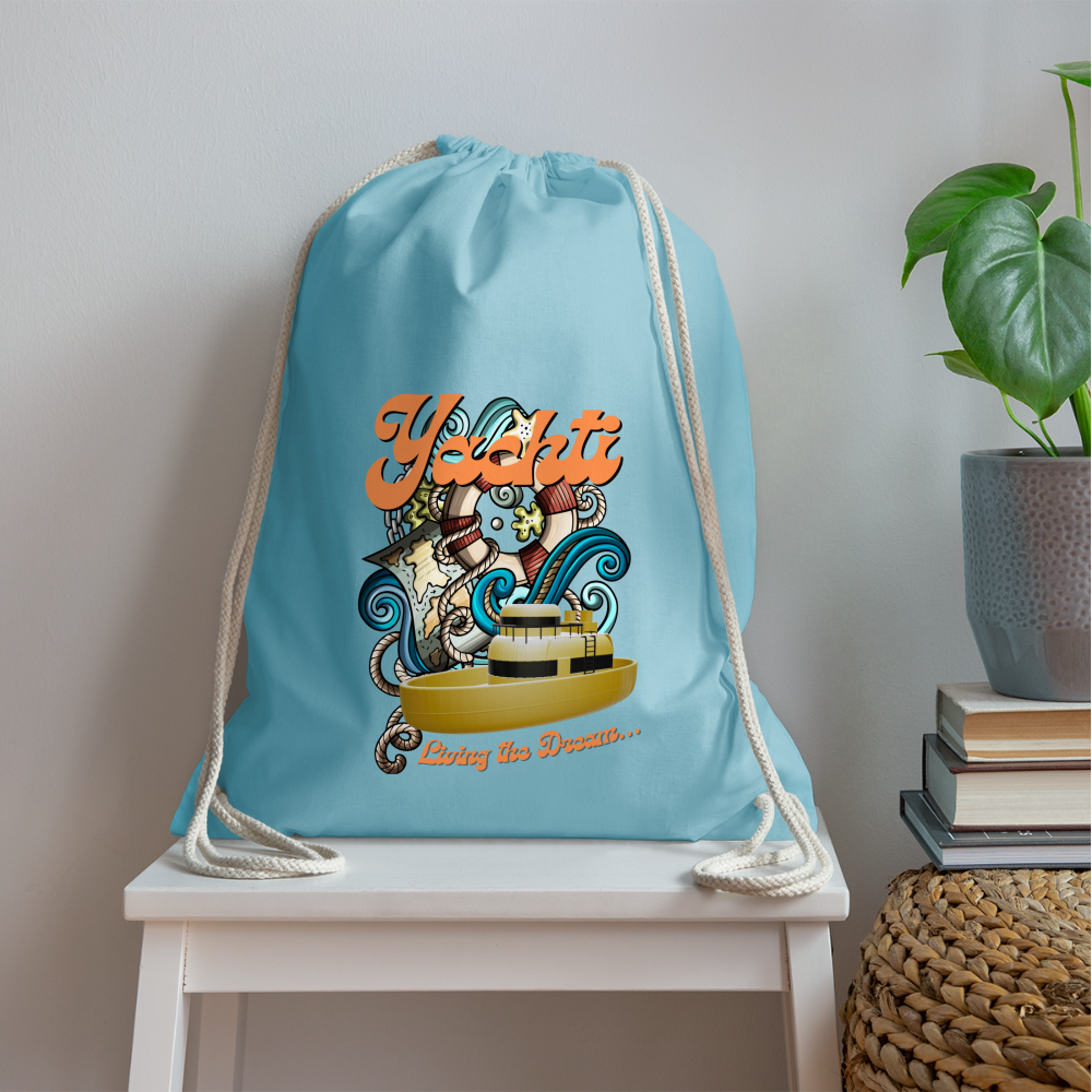 Yachti Crew  Customisable Laundry Bag - aqua