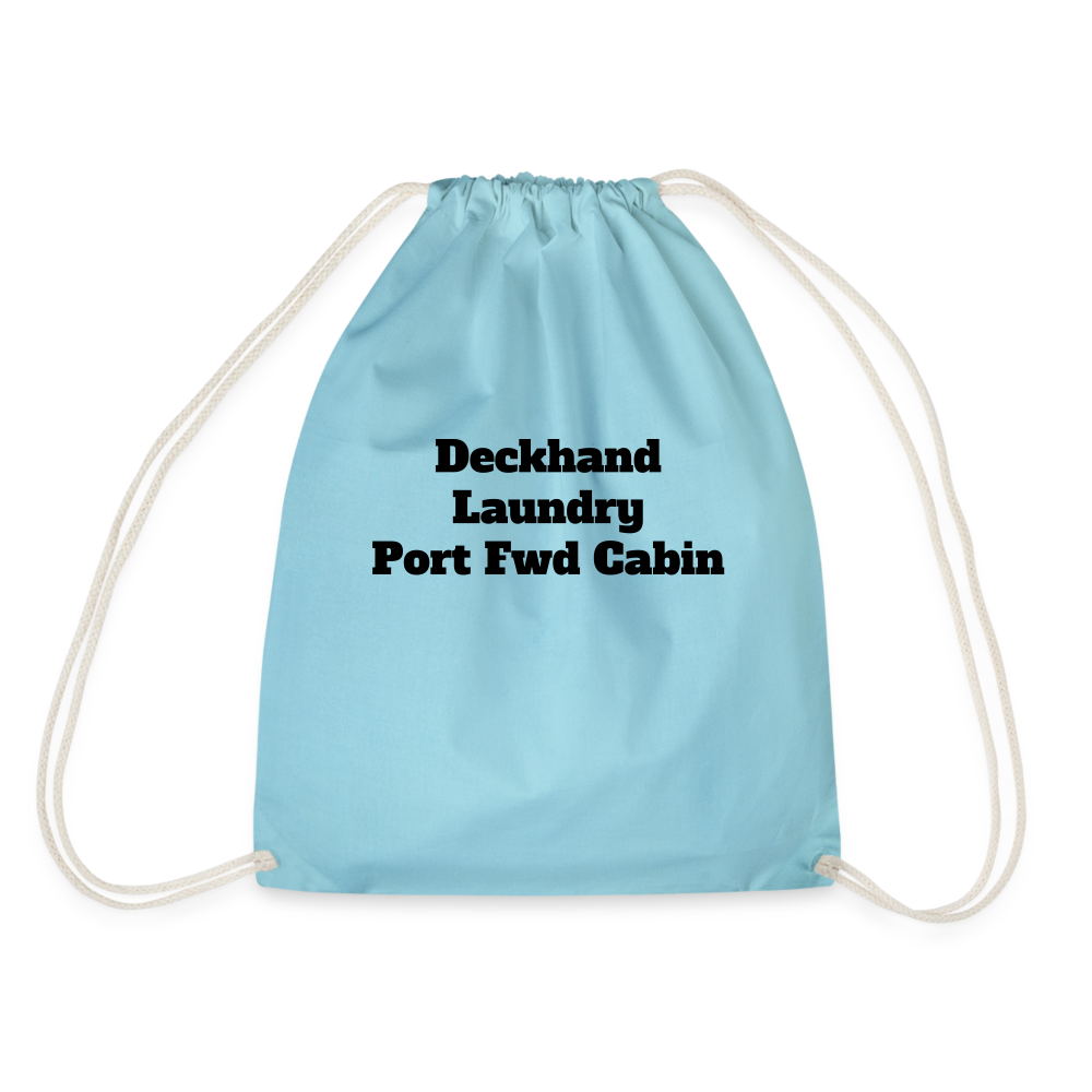 Yachti Crew  Customisable Laundry Bag - aqua